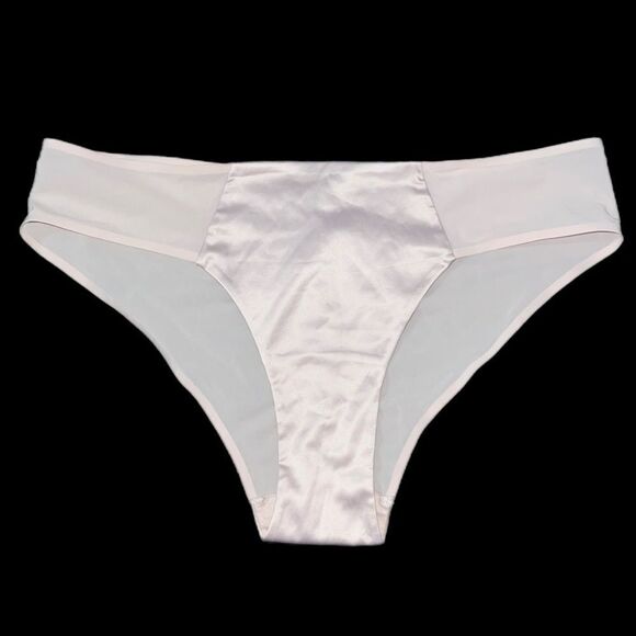 Victorias Secret Discontinued Front Panel for Tummy Control Bikini panty Beige L - Picture 1 of 5